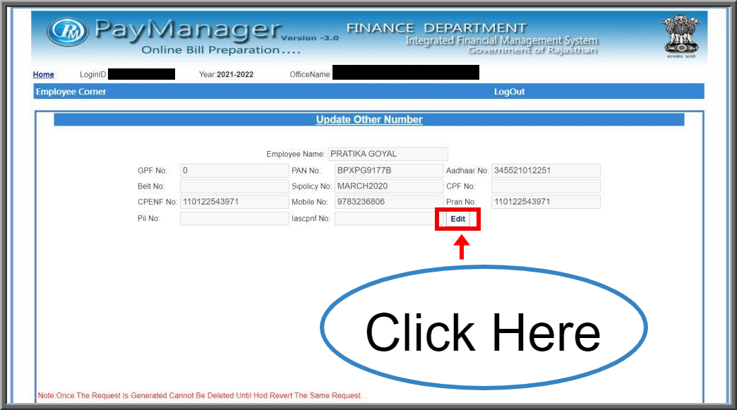 Add SI Number On Paymanager