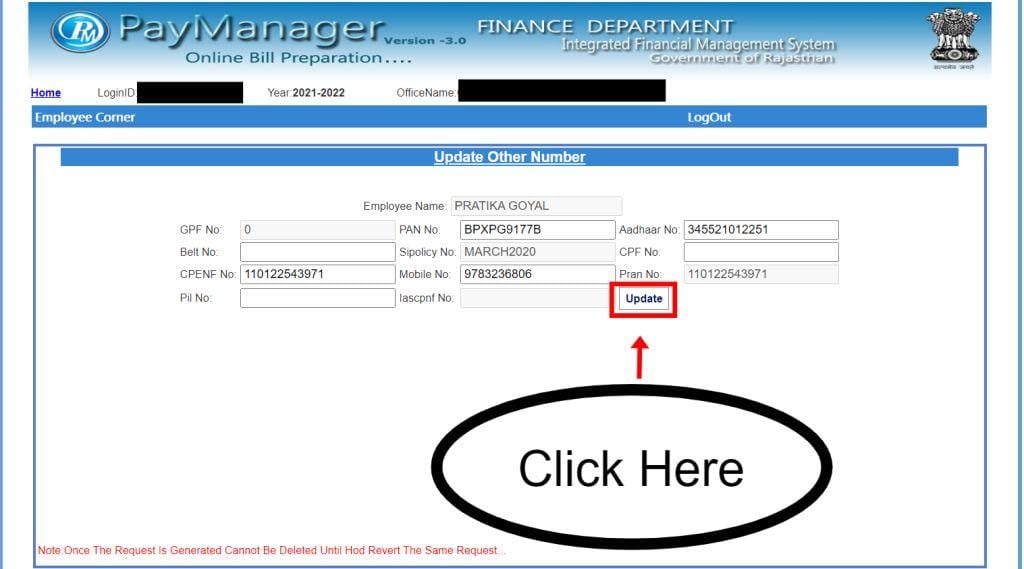 New Employee Add SI Number On Paymanager