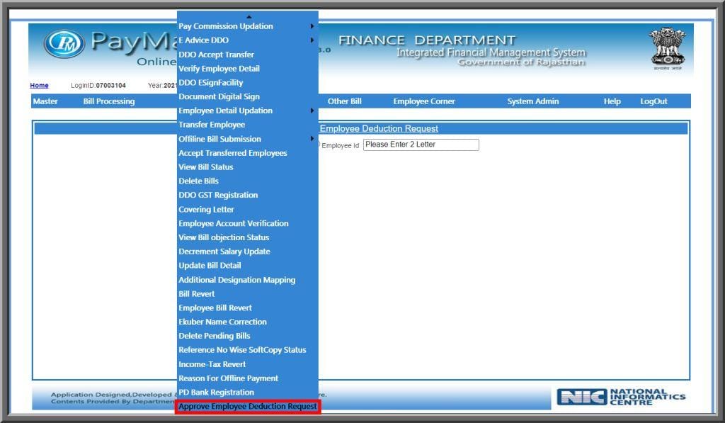 APPROVED EMPLOYEE DEDUCTION REQUEST