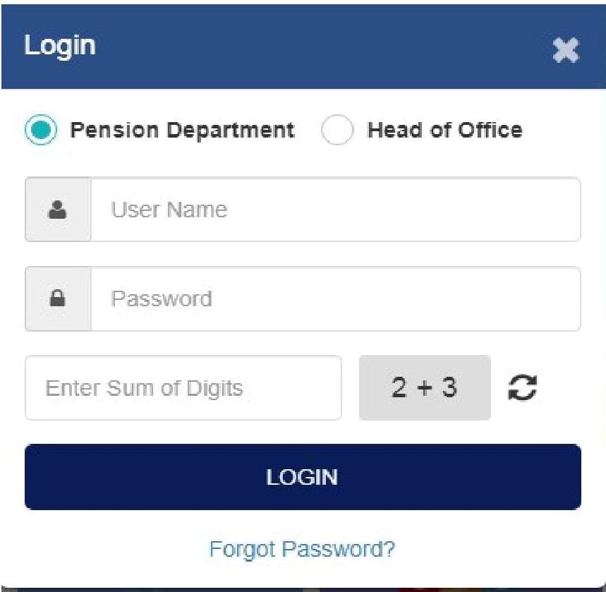 E-Pension Application in Rajasthan Govt. Employees